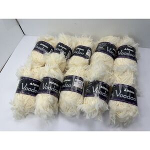 Patons Voodoo Yarn Lot Of 10- Fleece Acrylic Nylon Blend 50g Each #2